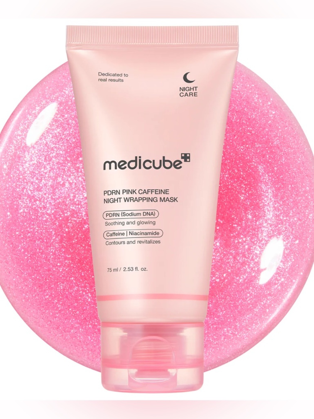 Medicube PDRN Pink Caffeine Overnight Wrapping Mask